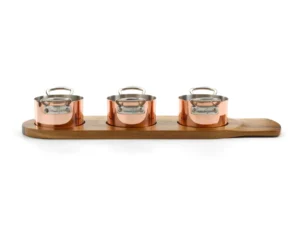 Minikasserolle sett i 3 deler Stainless steel 9cm, Samuel Groves